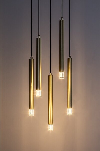 Lustră pe cablu Rabalux 72361 RAMIRA 5xG9/5W/230V auriu