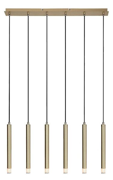 Lustră pe cablu Rabalux 72363 RAMIRA 6xG9/5W/230V auriu