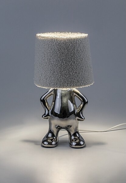 Lampă de masă Rabalux 74216 SMURFY 1xE14/40W/230V crom lucios