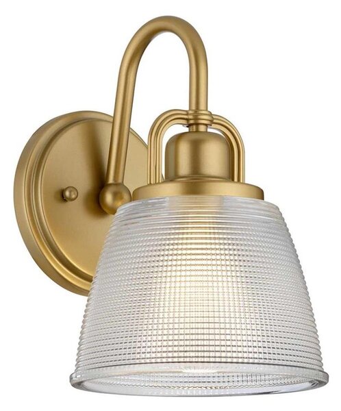 Aplică LED pentru baie Quoizel QZ-DUBLIN1-PNBR DUBLIN 1xG9/3W/230V IP44 auriu