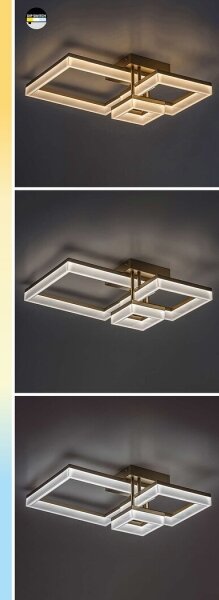 Plafonieră LED Rabalux 71384 AMILIA LED/22W/230V 3000/4000/6500K auriu