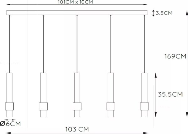 Lustră LED dimabilă pe cablu Lucide 24402/30/96 MARGARY 5xLED/4,2W/230V alamă