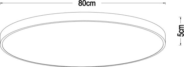Plafonieră LED dimabilă Lucide 79185/80/02 UNAR LED/80W/230V auriu