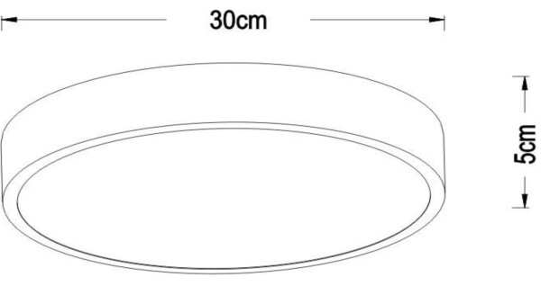 Plafonieră LED dimabilă Lucide 79185/30/30 UNAR LED/18W/230V negru