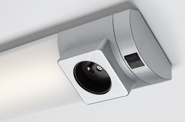 Corp de iluminat LED cu priză pentru corpuri de bucătărie Rabalux 78039 SOFT 2E LED/8W/230V 4000K 68 cm argintiu