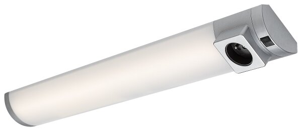 Corp de iluminat LED cu priză pentru corpuri de bucătărie Rabalux 78039 SOFT 2E LED/8W/230V 4000K 68 cm argintiu