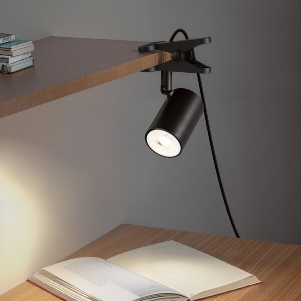 Immax NEO 08291L - Lampă cu clemă PUNTO 1xGU10/9W/230V neagră