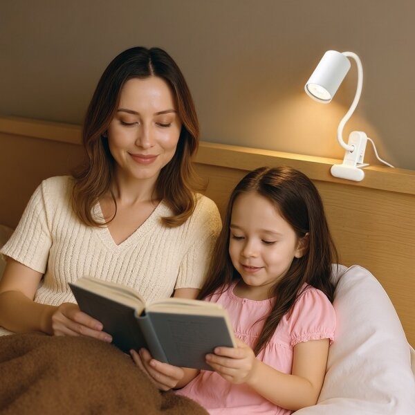 Immax NEO 08294L - Lampă flexibilă cu clemă PUNTO 1xGU10/9W/230V albă