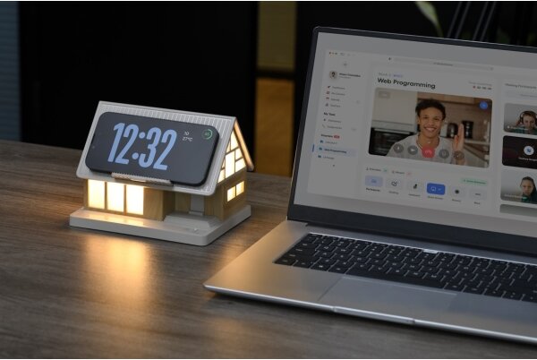 Immax NEO 09108L-LED Lampă de masă cu încărcare wireless DREAM HOME LED/2W/230V