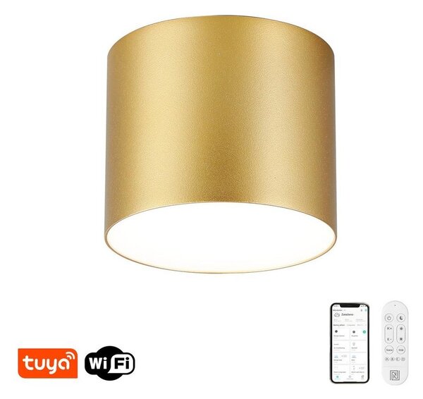 Immax NEO 07318L - Plafonieră LED dimabilă RONDATE 32W/230V 16,5 cm Wi-Fi Tuya aurie