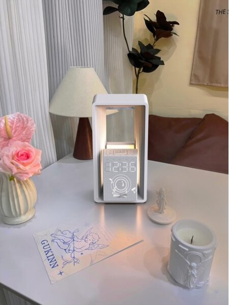 Immax NEO 09113L - Lampă de birou CALM cu LED, alarmă și încărcare, 3,5W/5V