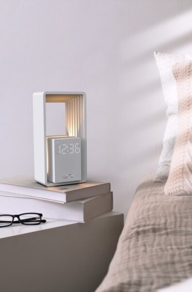 Immax NEO 09113L - Lampă de birou CALM cu LED, alarmă și încărcare, 3,5W/5V