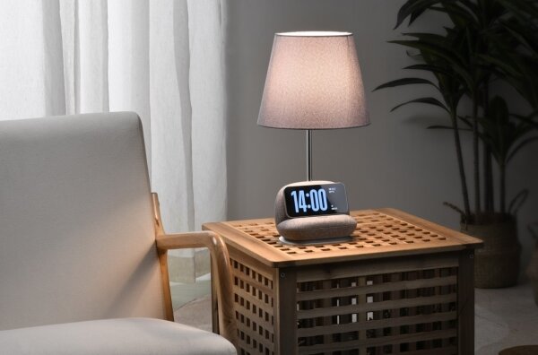 Immax NEO 09109L - Lampă de birou LED cu dimmer și încărcare wireless Qi SOFA LED/6W/230V gri