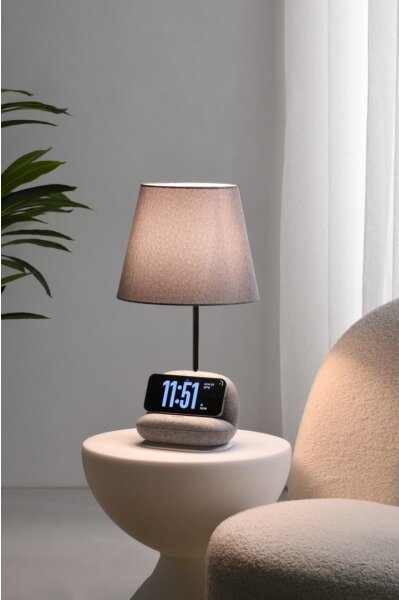 Immax NEO 09109L - Lampă de birou LED cu dimmer și încărcare wireless Qi SOFA LED/6W/230V gri