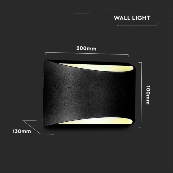 Aplica LED de exterior LED/9W/230V 4000K IP54 negru