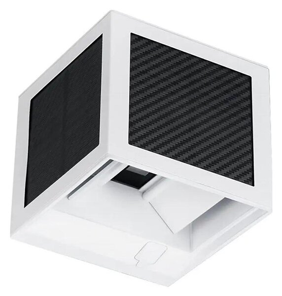 Lampă de perete solară cu LED și senzor 9W/3,7V 3000/4000/6000K IP65 2600 mAh albă