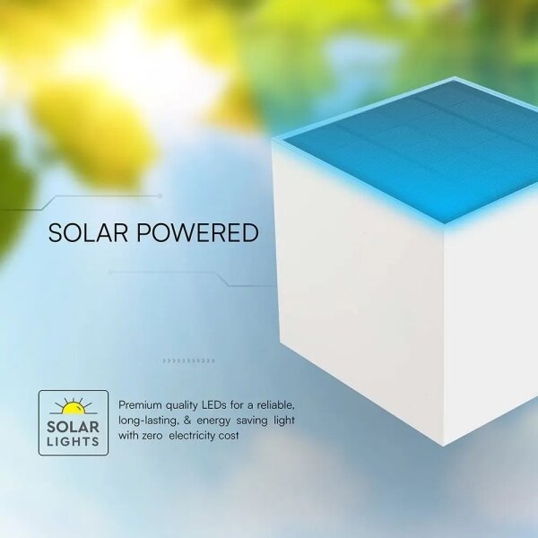Lampă LED solară de perete cu senzor LED/9W/3,7V 3000/4000/5000K IP65 2600mAh alb