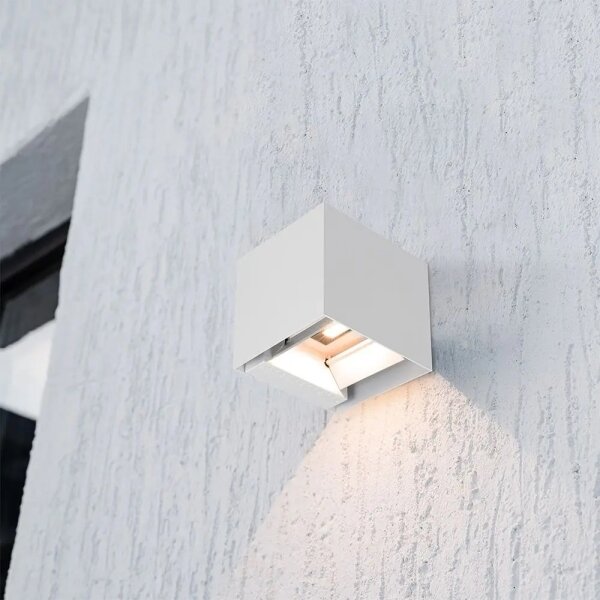 Lampă LED solară de perete cu senzor LED/9W/3,7V 3000/4000/5000K IP65 2600mAh alb