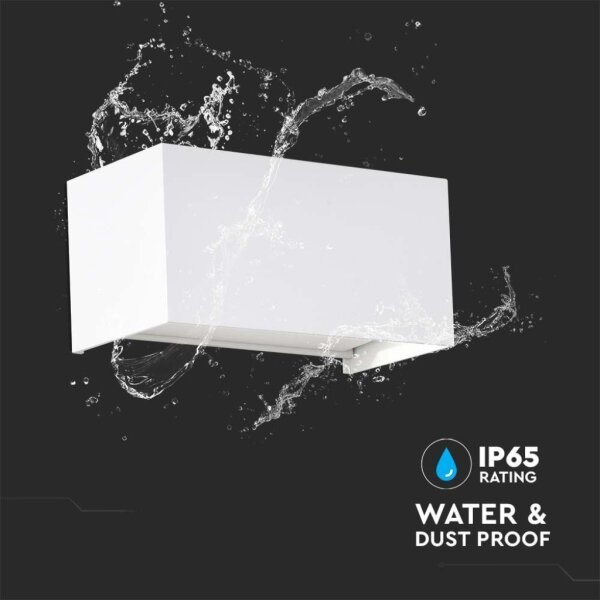 Aplica de perete LED pentru exterior LED/24W/230V 4000K IP65 albă