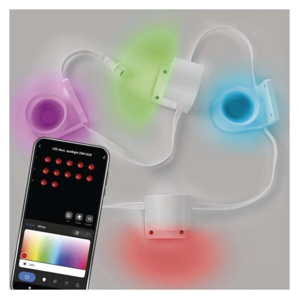 Instalație LED RGBIC+CCT decorativă GoSmart 4xLED/7W/230V 85 cm Wi-Fi Tuya
