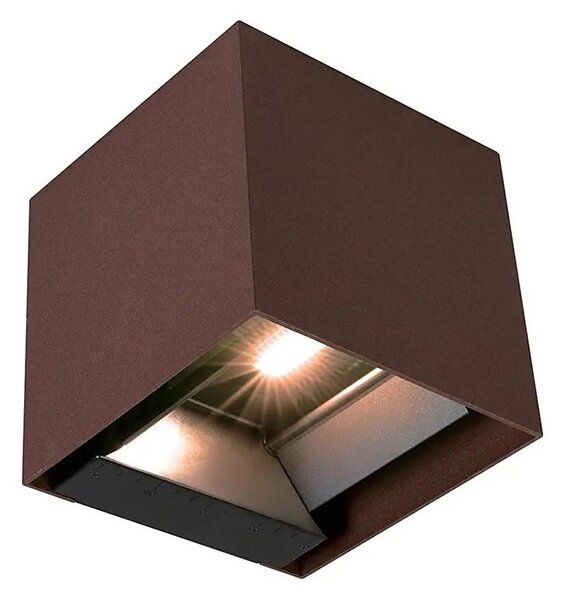 LED Sol aplică de perete cu senzor LED/9W/3,7V 3000/4000/5000K IP65 2600 mAh maro