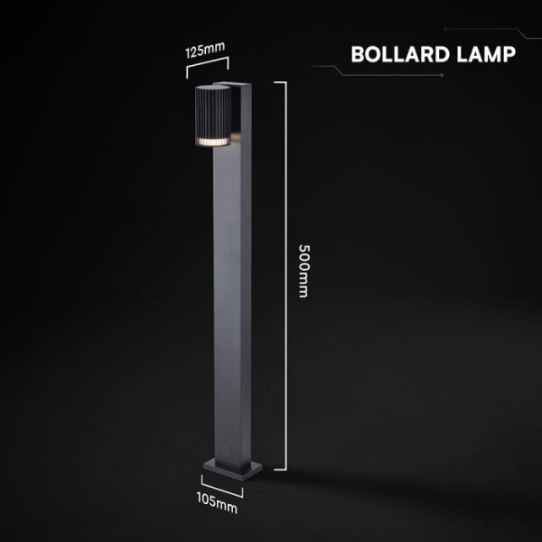 Lampă de exterior 1xGU10/10W/230V IP44 50 cm neagră