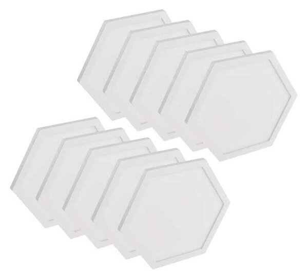SET 10x panou RGBIC dimabil LED/1,9W/230V Wi-Fi Tuya