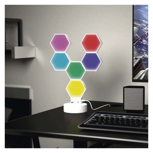 Lampă RGBIC dimabilă de masă GoSmart LED/5,5W/230V Wi-Fi Tuya