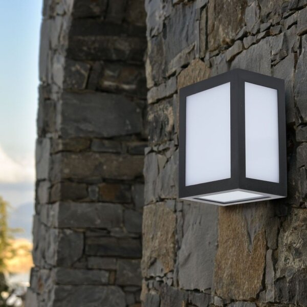 Aplică LED de exterior pentru perete LED/12W/230V 6400K IP65 neagră