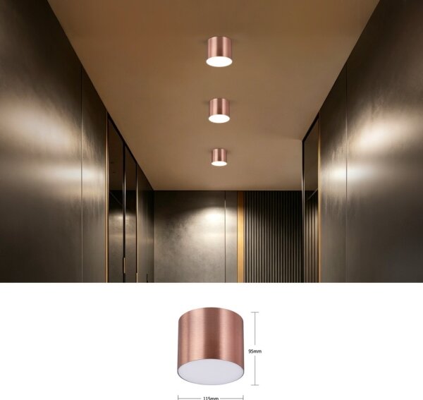 Immax NEO 07319L - Lampă LED dimabilă de tavan RONDATE 18W/230V 11,5 cm Wi-Fi Tuya roz
