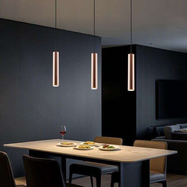 Immax NEO 08306L - Lustră pe cablu PUNTO 1xGU10/9W/230V aur roz