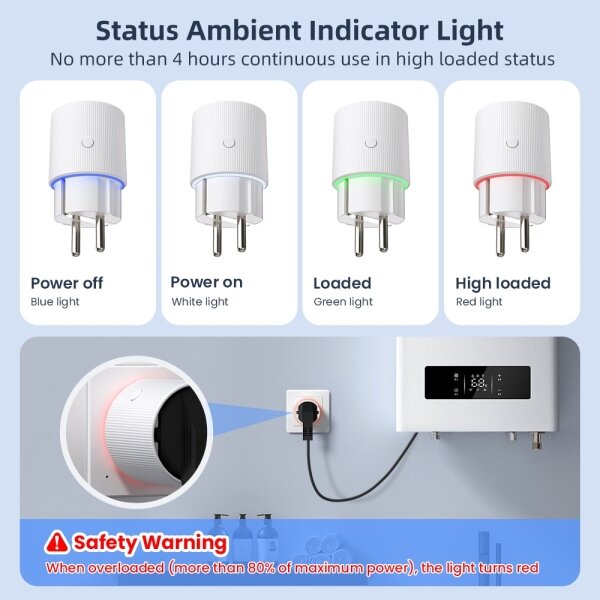 Immax NEO 07812L - Priză inteligentă E 3500W Wi-Fi