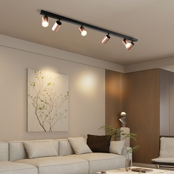 Immax NEO 08305L - Spot PUNTO 6xGU10/9W/230V aur roz