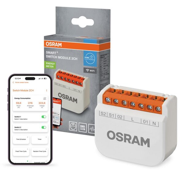 Osram - Modul pentru întrerupător cu 2 butoane SMART+ 230V Wi-Fi
