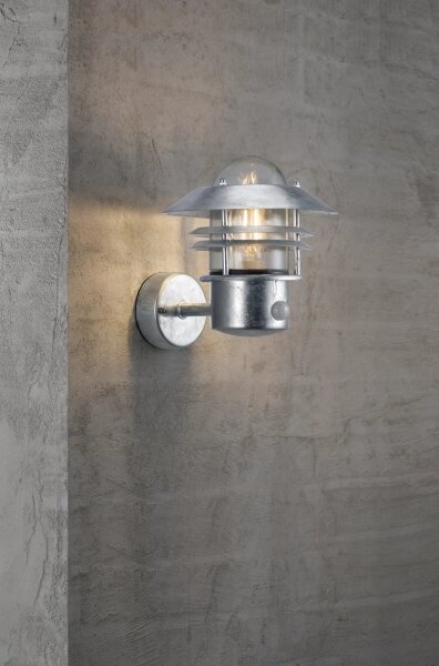 Aplică de exterior cu senzor Nordlux BLOKHUS 1xE27/60W/230V IP54