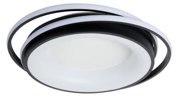 Brilagi - Plafonieră LED dimabilă FLARE LED/84W/230V 47x51 cm neagră + telecomandă