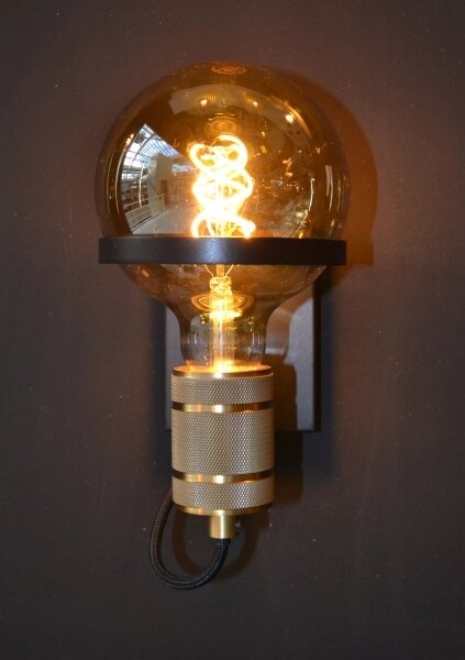 Lampă de perete Lucide 30271/01/30 OTTELIEN 1xE27/60W/230V negru