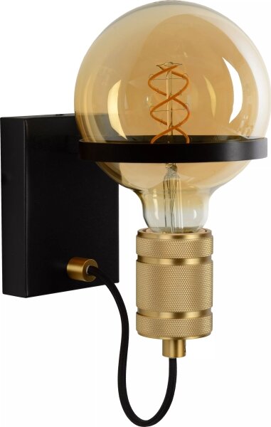 Lampă de perete Lucide 30271/01/30 OTTELIEN 1xE27/60W/230V negru