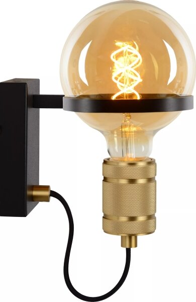 Lampă de perete Lucide 30271/01/30 OTTELIEN 1xE27/60W/230V negru