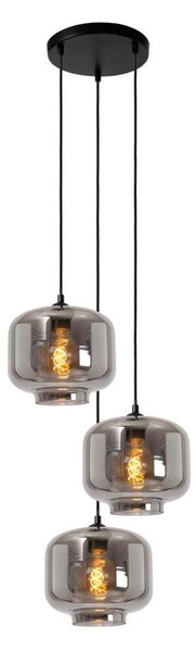 Lustră pe cablu Lucide 46413/13/65 MEDINE 3xE27/40W/230V fumuriu