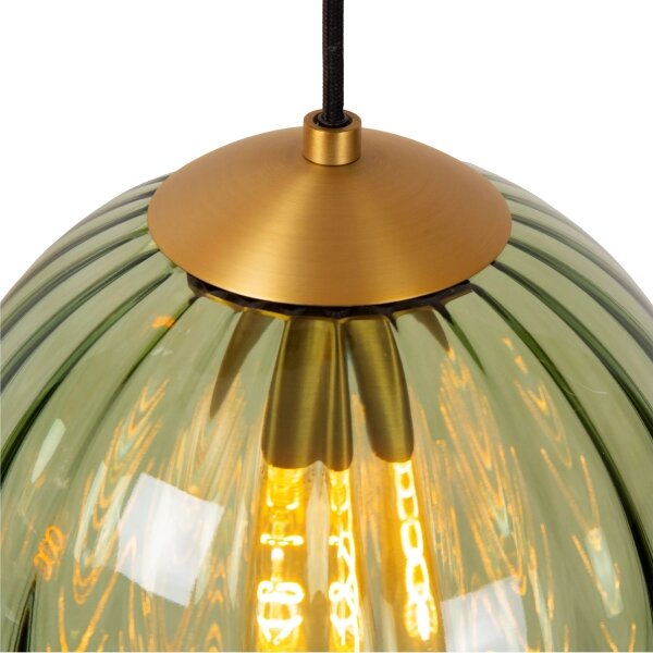 Lustră pe cablu Lucide 45493/03/33 MONSARAZ 3xE27/40W/230V verde/bej