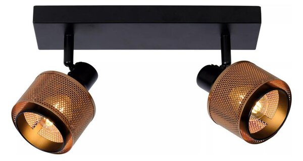 Spot Lucide 77980/02/30 RAFA 2xE14/40W/230V negru/bronz