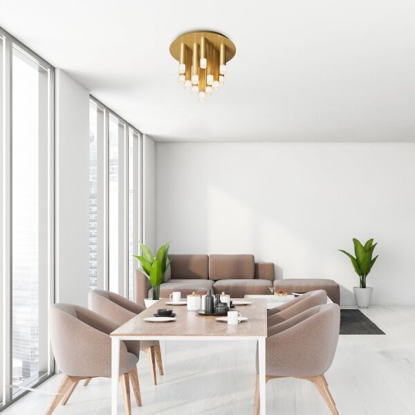 Rabalux 71355 - Plafonieră RAMIRA 13xG9/5W/230V aurie