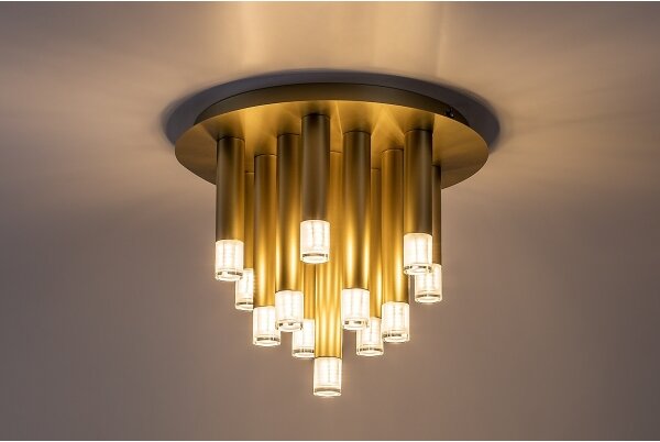 Rabalux 71355 - Plafonieră RAMIRA 13xG9/5W/230V aurie