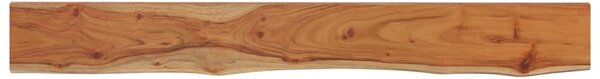 Raft perete 160x20x2,5cm dreptunghiular lemn acacia margine vie