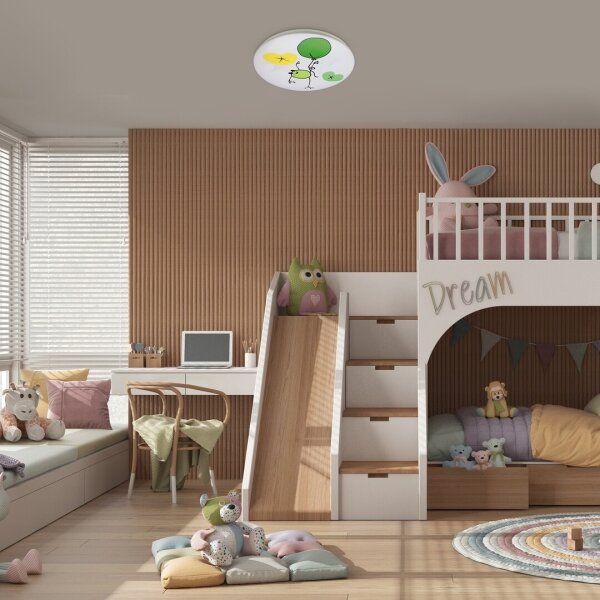 Rabalux 71069 - Plafonieră LED pentru copii FROGGO, 24W, 230V, 3000K