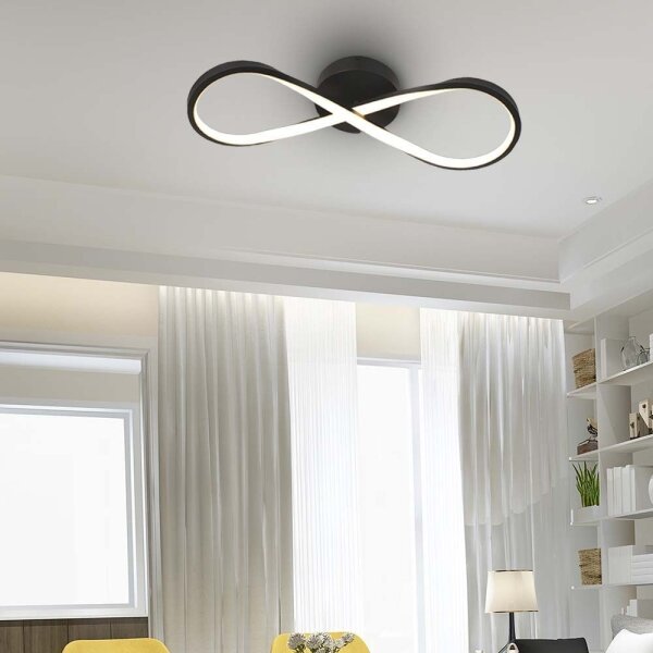 Plafonieră LED/24W/230V 3000K negru