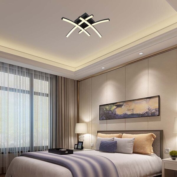 Plafonieră LED/24W/230V 3000K negru