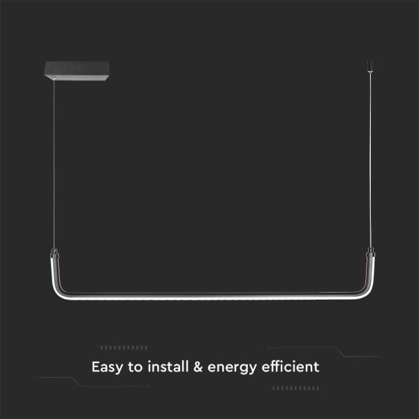 Lustră LED pe cablu LED/12W/230V 4000K negru