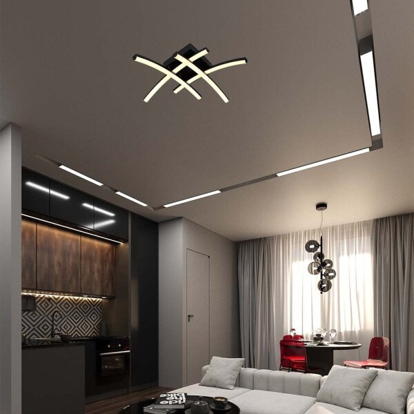 Plafonieră LED/24W/230V 3000K negru
